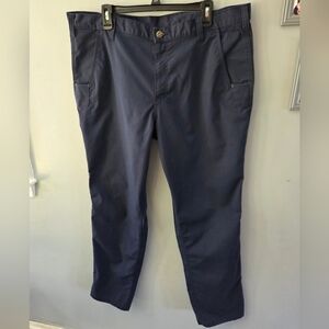 CARHARTT 74533-20 Lightweight Bicomponent Blue Relaxed Work Pants Mens Sz 38x32